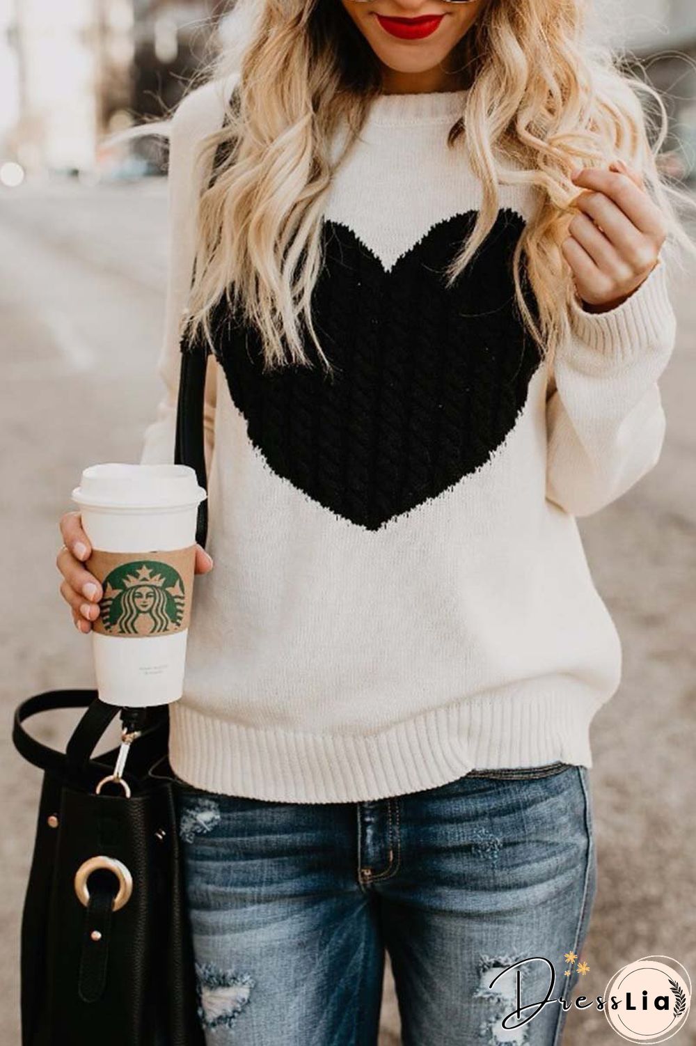 Heart Shaped Sweater (4 Colors)