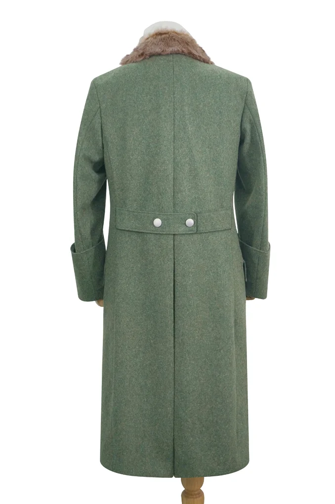   Wehrmacht German Officer Fur Collar Wool Greatcoat German-Uniform