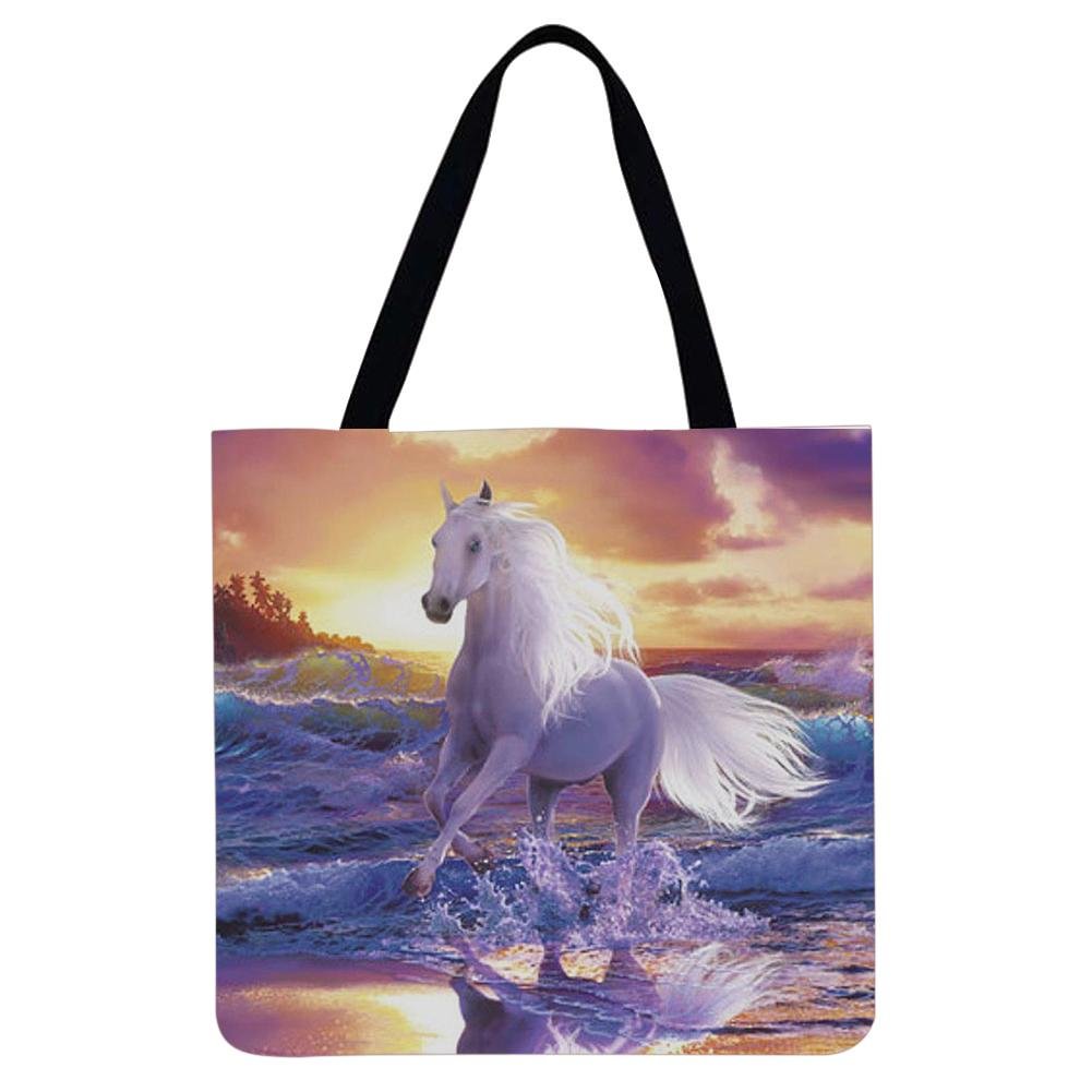 Linen Tote Bag -  Horse