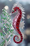 Luxury AB Velvet Diamond Painting Kit - Crystal Seahorse