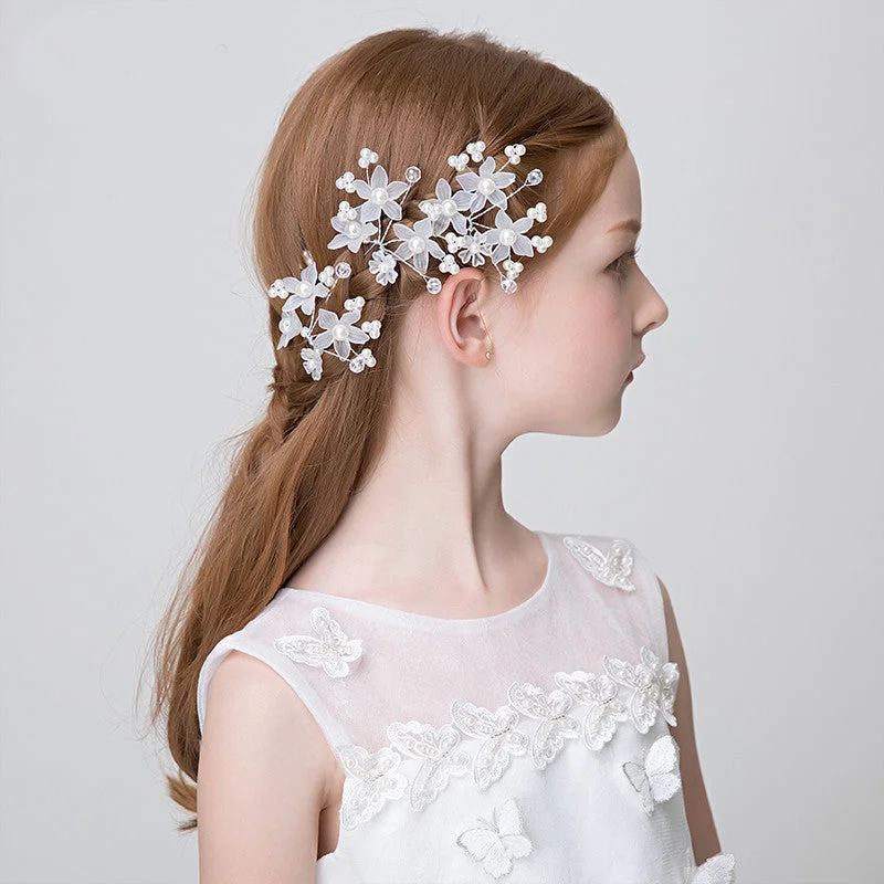 Daisda Pearls Crystal Flower Headbands