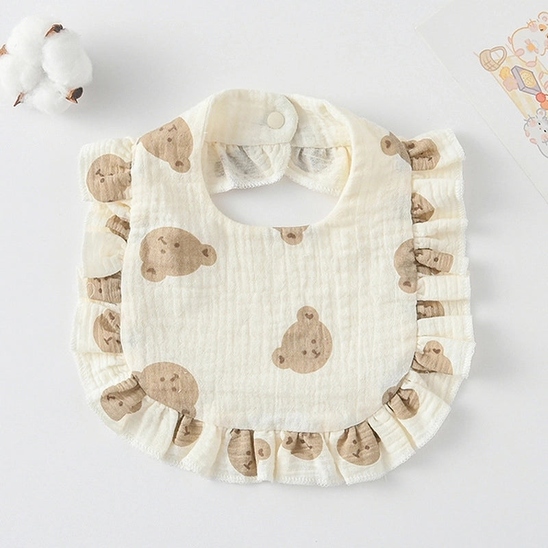 Cute Pastoral Letter Rainbow Fruit Cotton Burp Cloths Baby Accessories