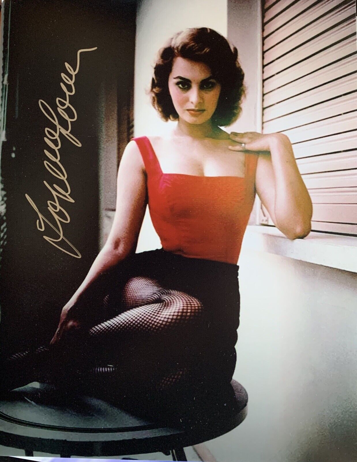 Sophia Loren Signed 8x10 Photo Poster painting Pic Auto
