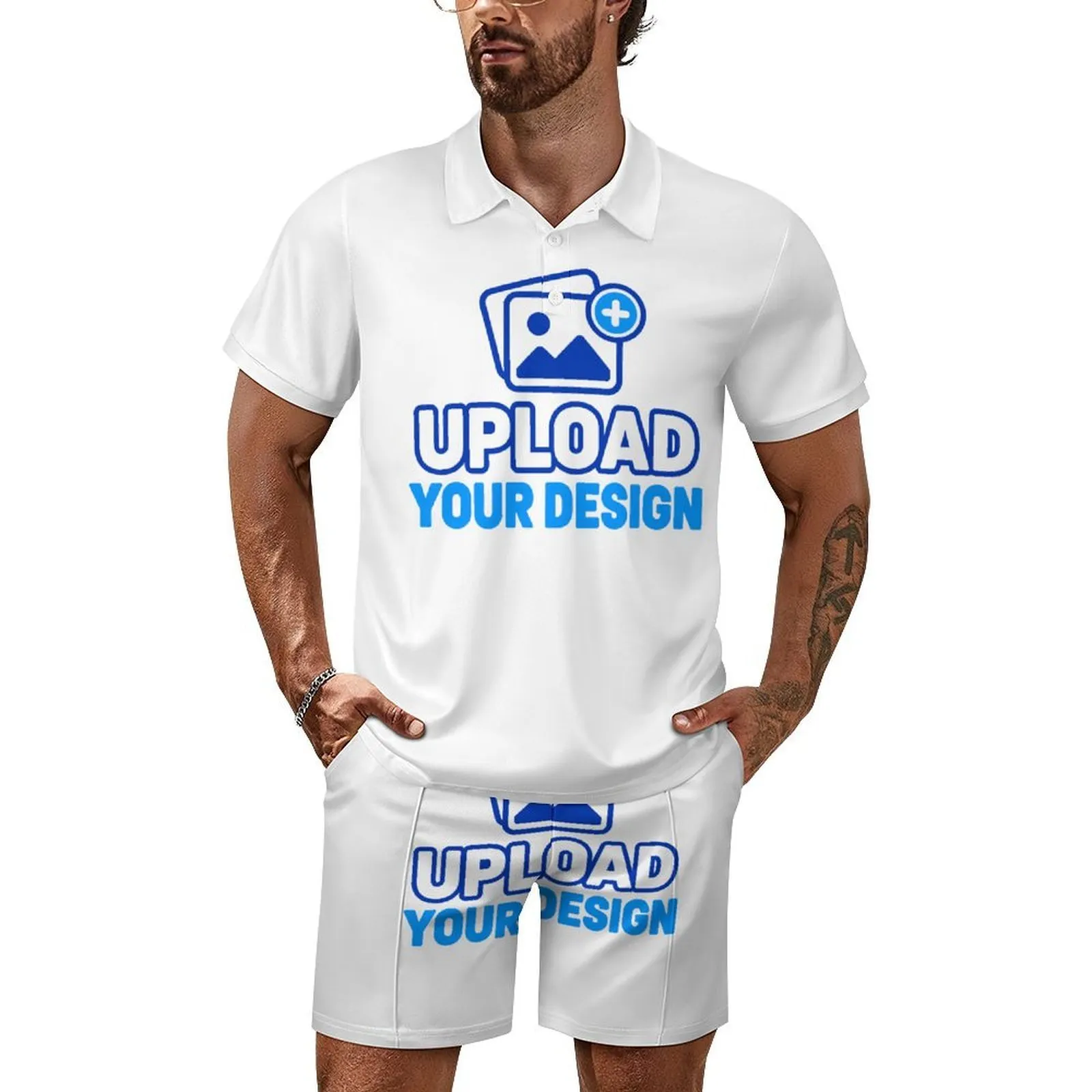 Men's Polo Shirt Set custom product view 9