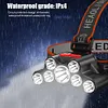 7LED Flashlight USB Rechargeable 4 Modes Outdoor Camping Cycling Head Light