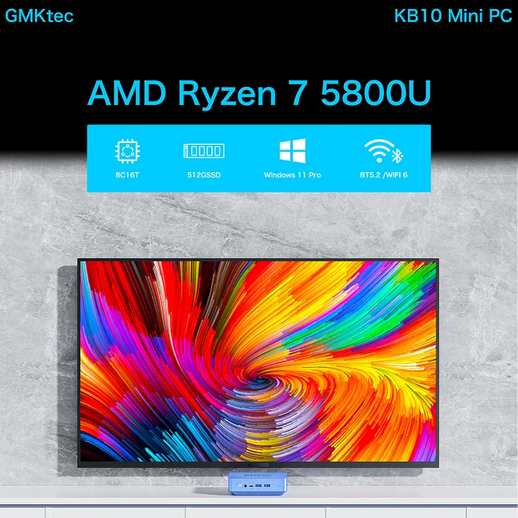 AMD Ryzen™ 7 5800U Mini PC--NucBox 10