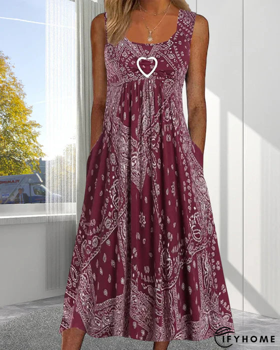 Summer Casual Dress with Floral Print | IFYHOME