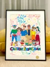 Shin-chan Family Portrait Decorative Painting - Crayon Shin-chan - Xingkong Studio