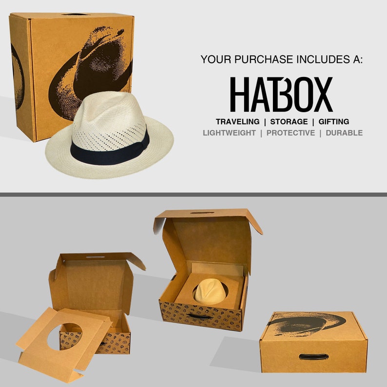 Classic Vented | Original Panama Hat | Brisa Weave | Natural Straw | Black Band | Handwoven in Ecuador | GPH | HatBox Included-FREE SHIPPING