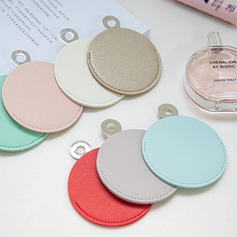 Minimalist Solid Color Pu Leather Mirror 1 Piece