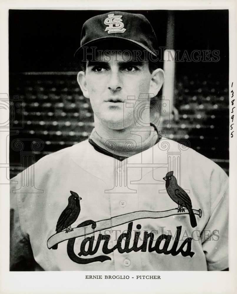 Press Photo Poster painting St. Louis Cardinals pitcher Ernie Broglio - kfx17905