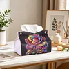 Diamond Painting PU Roses Tissue Box Tissue Holder