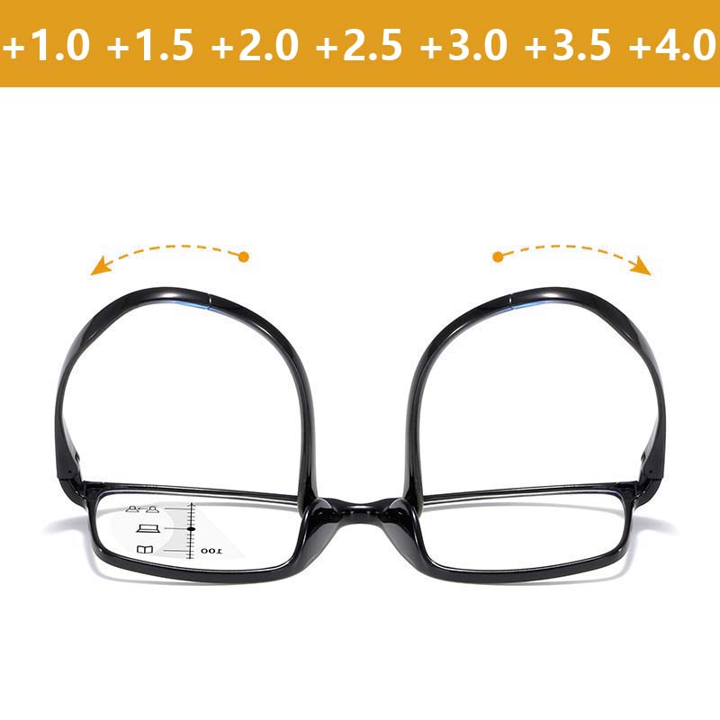 Blue Light Blocking Multifocal Reading Glasses Men Women Ultralight ...