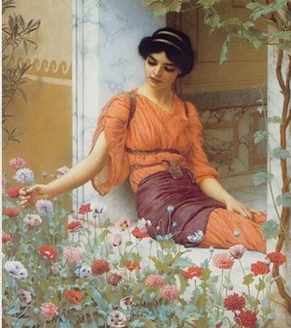 

William Godward Summer Flowers – People Paint By Numbers - 40*50CM, 501 Original