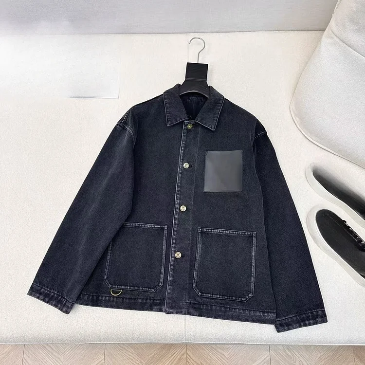 Loose Women's Denim Jacket Spring Autumn Long Sleeve  Casual Outerwear