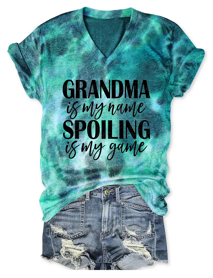 Grandma Is My Name Spoiling Is My Game Shirt socialshop