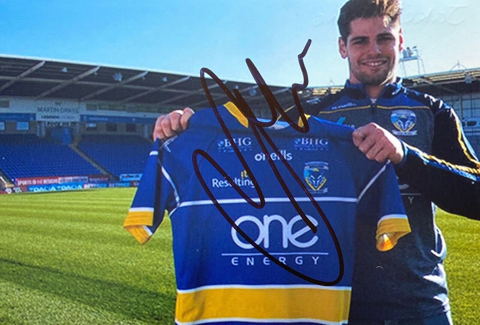 Jake Mamo Genuine Hand Signed 6X4 Photo Poster painting - Warrington Wolves 3