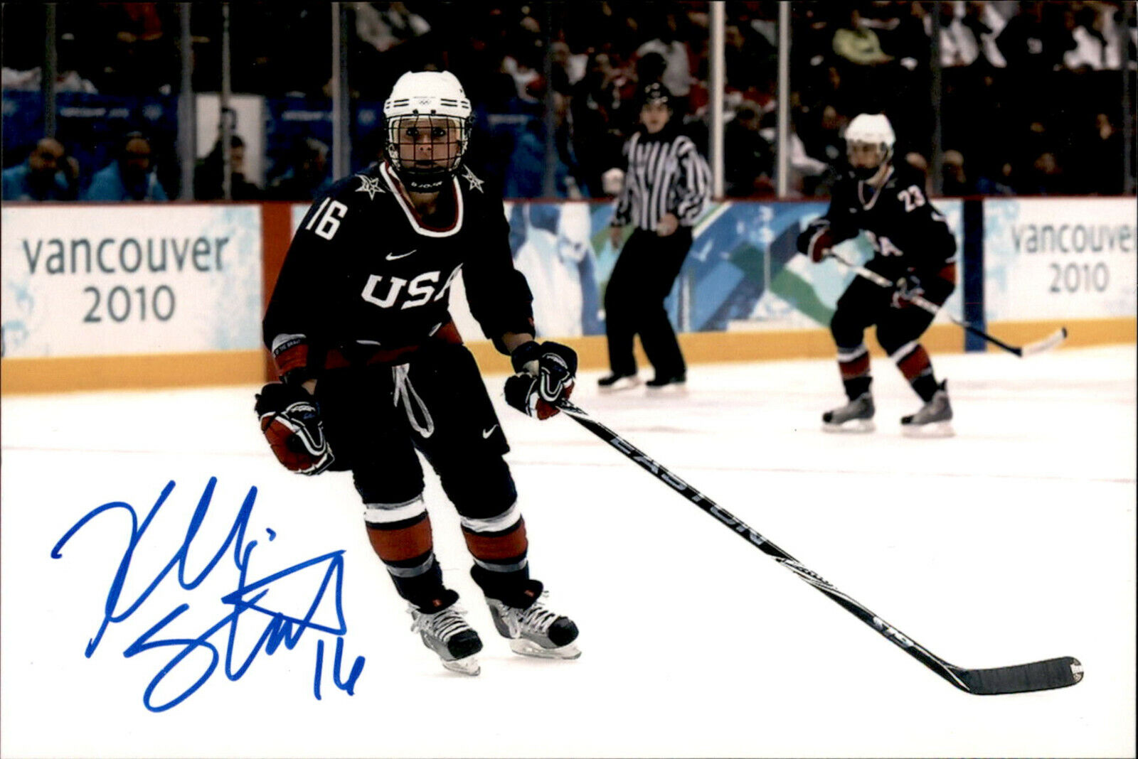 Kelli Stack SIGNED autographed 4x6 Photo Poster painting WOMEN'S HOCKEY / TEAM USA
