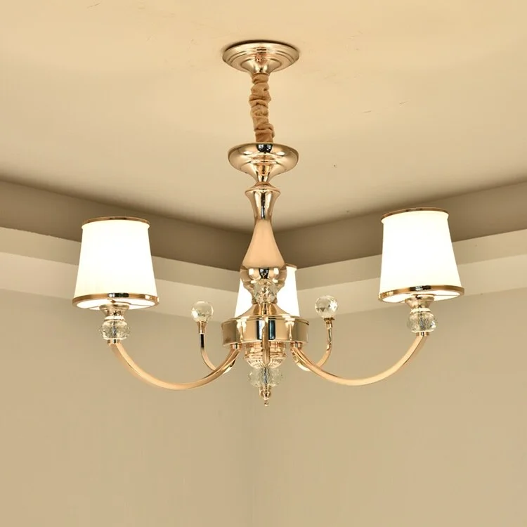 Post-modern Gold LED Chandelier Lighting French Luxury Bedroom Living Room Indoor Decoration Chandeliers Crystal Hanging Lamps