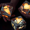 Handmade Bight Light Broken Candy Random Heart Pattern USB Charging LED Light 3 Color Temperature Touch Dimming