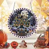 Pendentif de peinture en diamant maison maison d&rsquo;Halloween pour adultes perceuse simple face