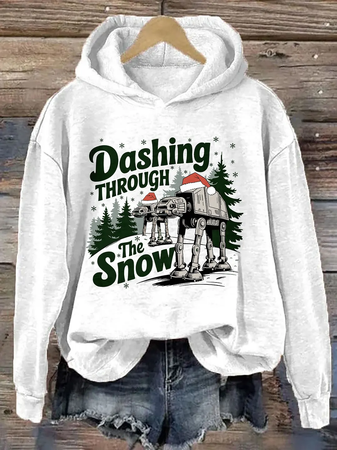 Dashing Through The Snow Christmas Hoodie
