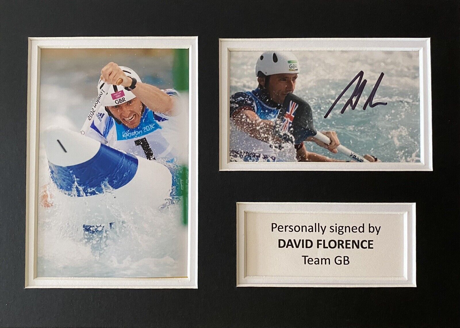 David Florence Hand Signed Photo Poster painting In A4 Mount Display - Olympics - Team GB