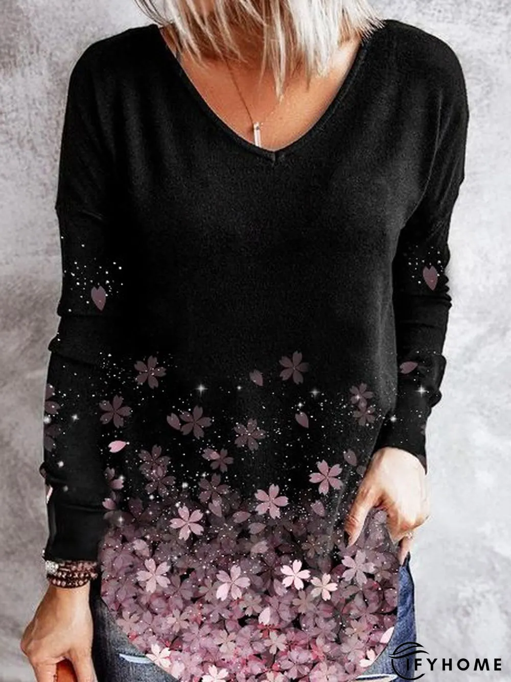 Cotton-Blend Work Long Sleeve Shirt & Top | IFYHOME