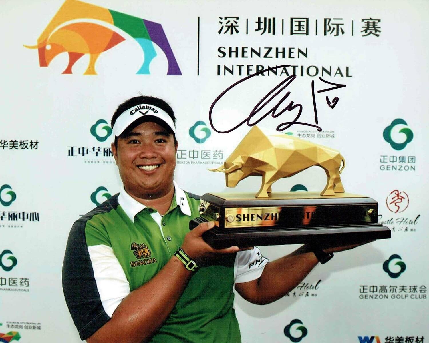 Kiradech APHIBARNRAT 10x8 Signed Autograph Photo Poster painting C European Tour Golf AFTAL COA