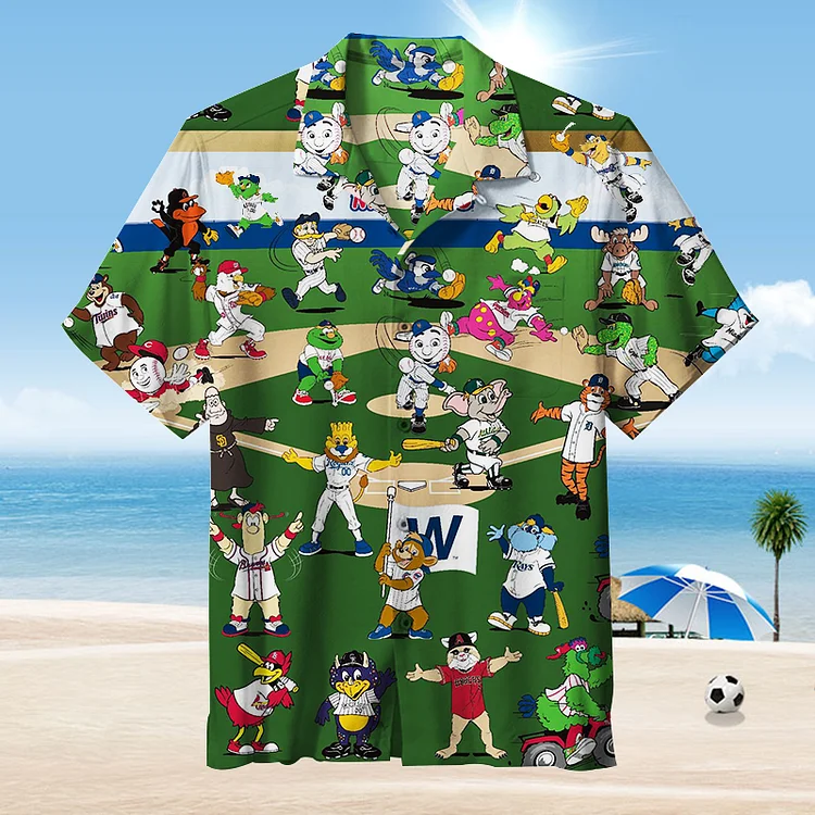 MLB MASCOTS | Hawaiian Shirt