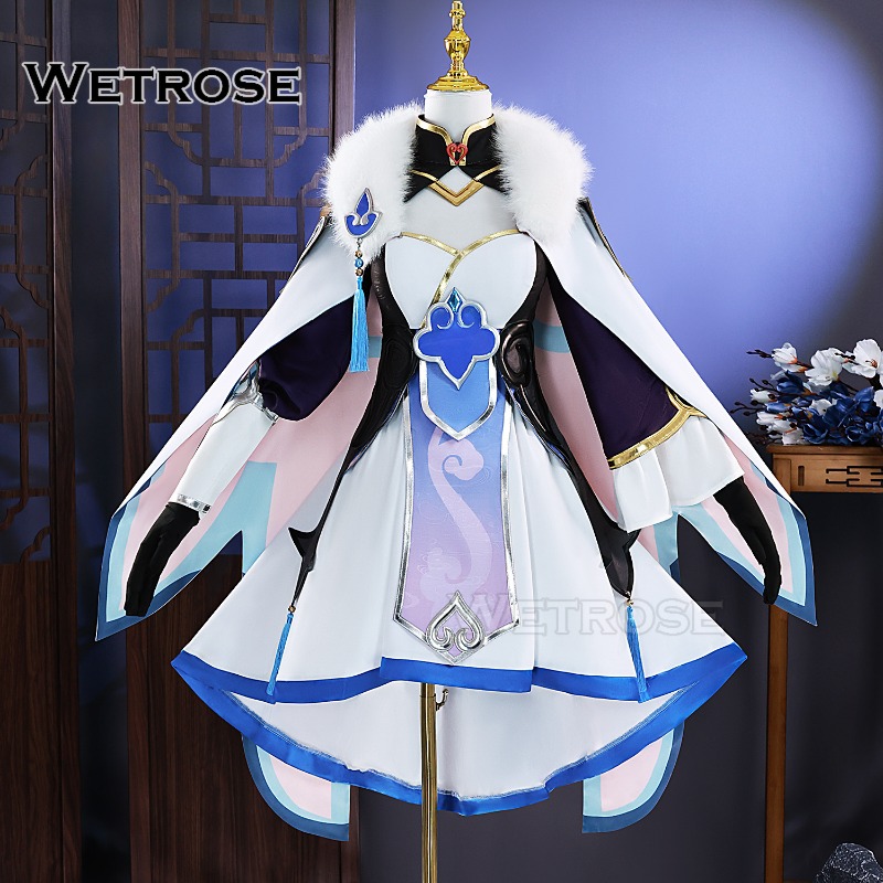 [Wetrose] SSR Baiheng Honkai Star Rail Cosplay Costume Wig Full Set