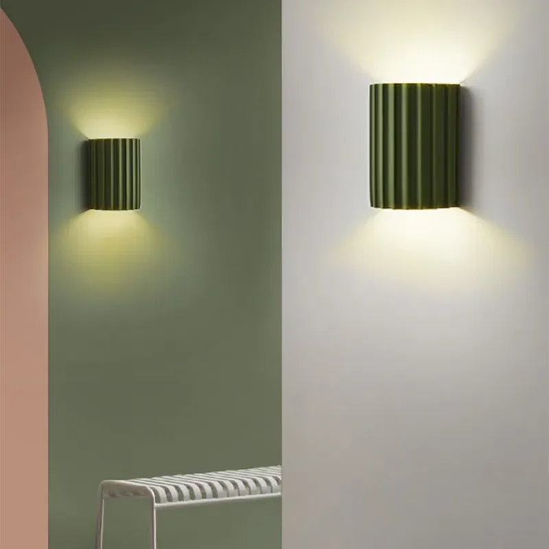 Modern Green Half-Circle Resin Sconce  JOSENART Josenart