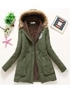 Women's Winter Coats Hooded Faux Fur Coat Jacket