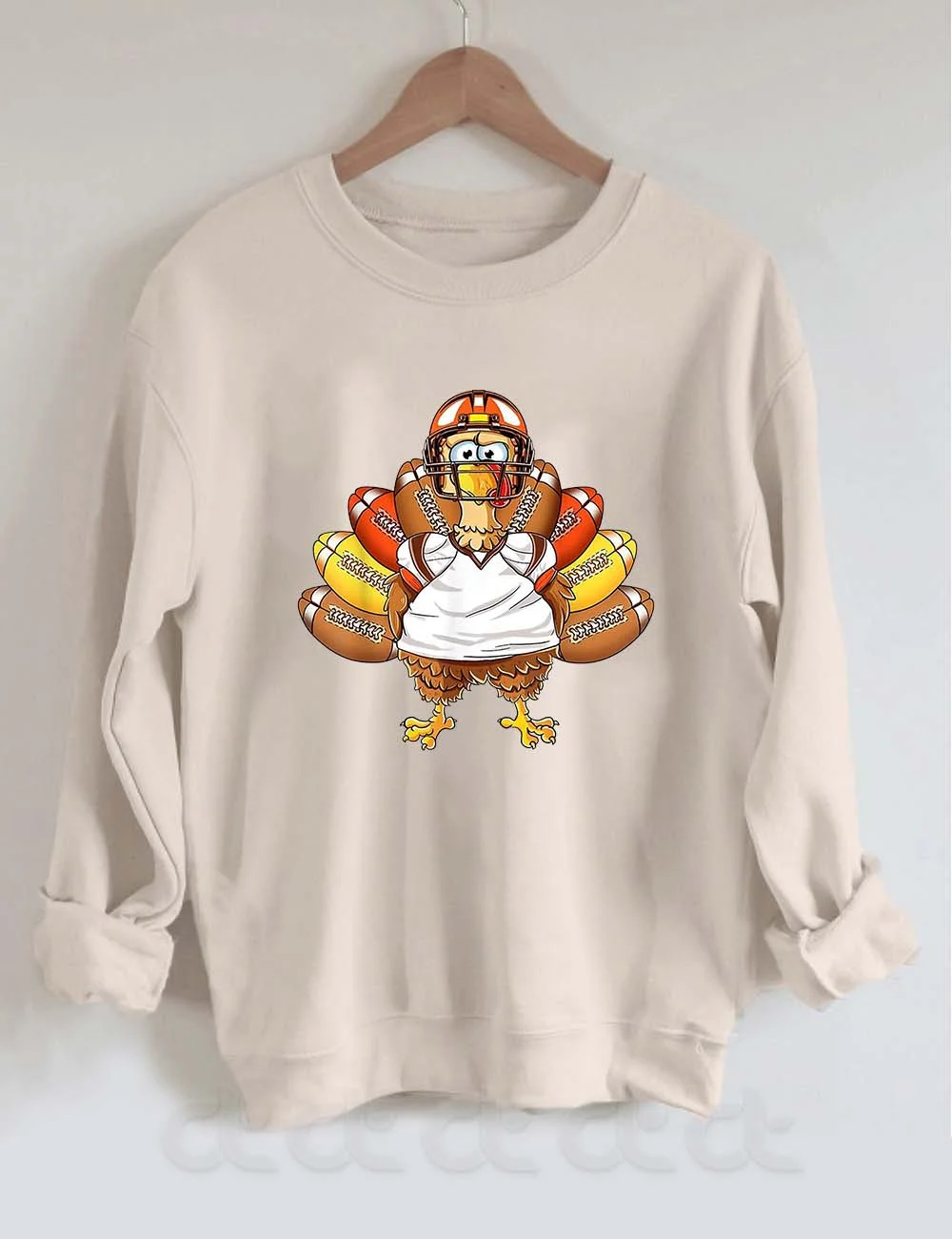 Thanksgiving Turkey Football Sweatshirt