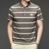 classic striped business casual polo