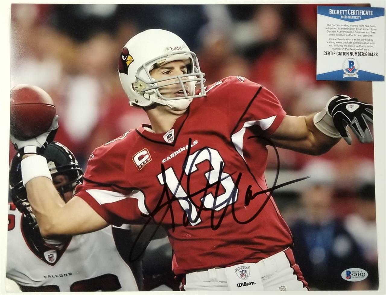 Kurt Warner signed Arizona Cardinals 11x14 Photo Poster painting autograph A ~ Beckett BAS COA