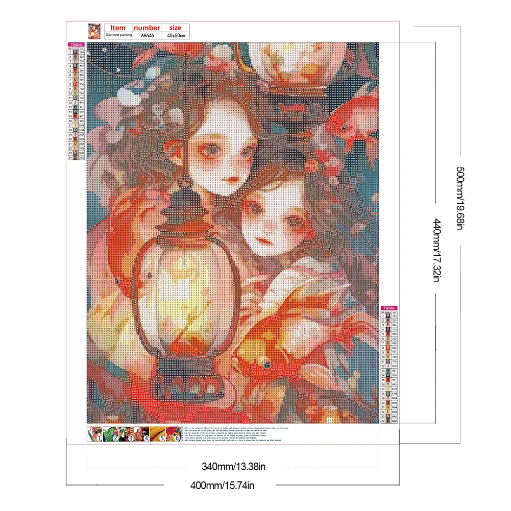 Full Round Diamond Painting 40*50cm - Girl