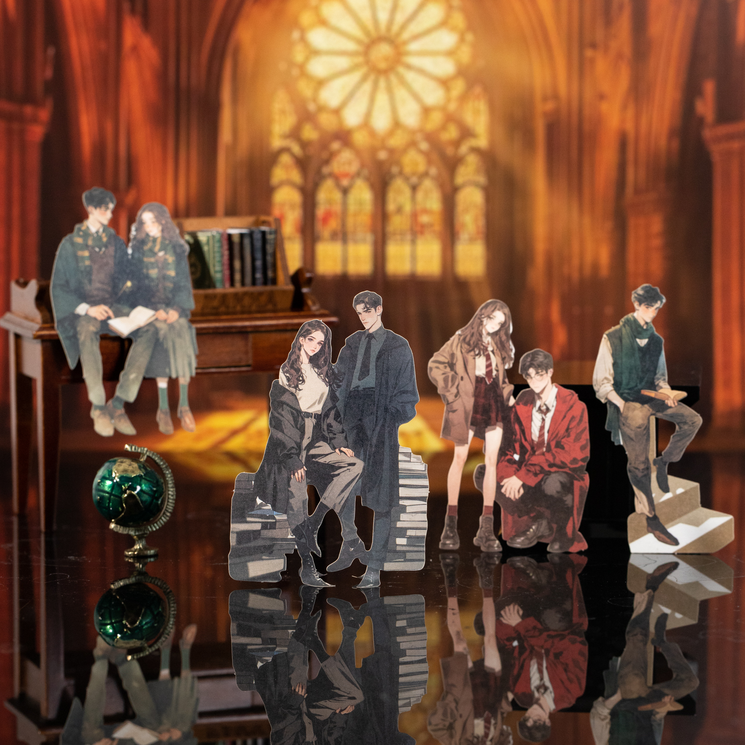 스티커 - 마법학원 패션 시리즈 빈티지 캐릭터