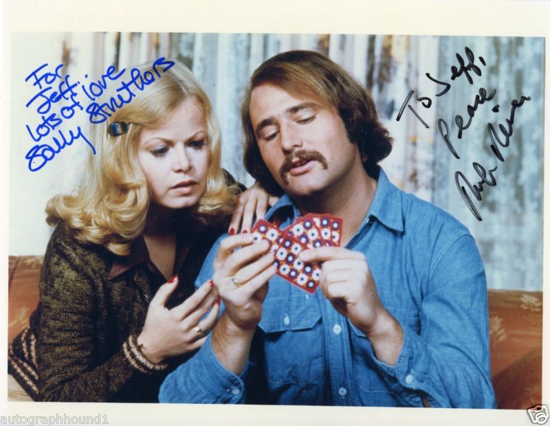 ROB REINER SALLY STRUTHERS SIGNED COLOR Photo Poster painting