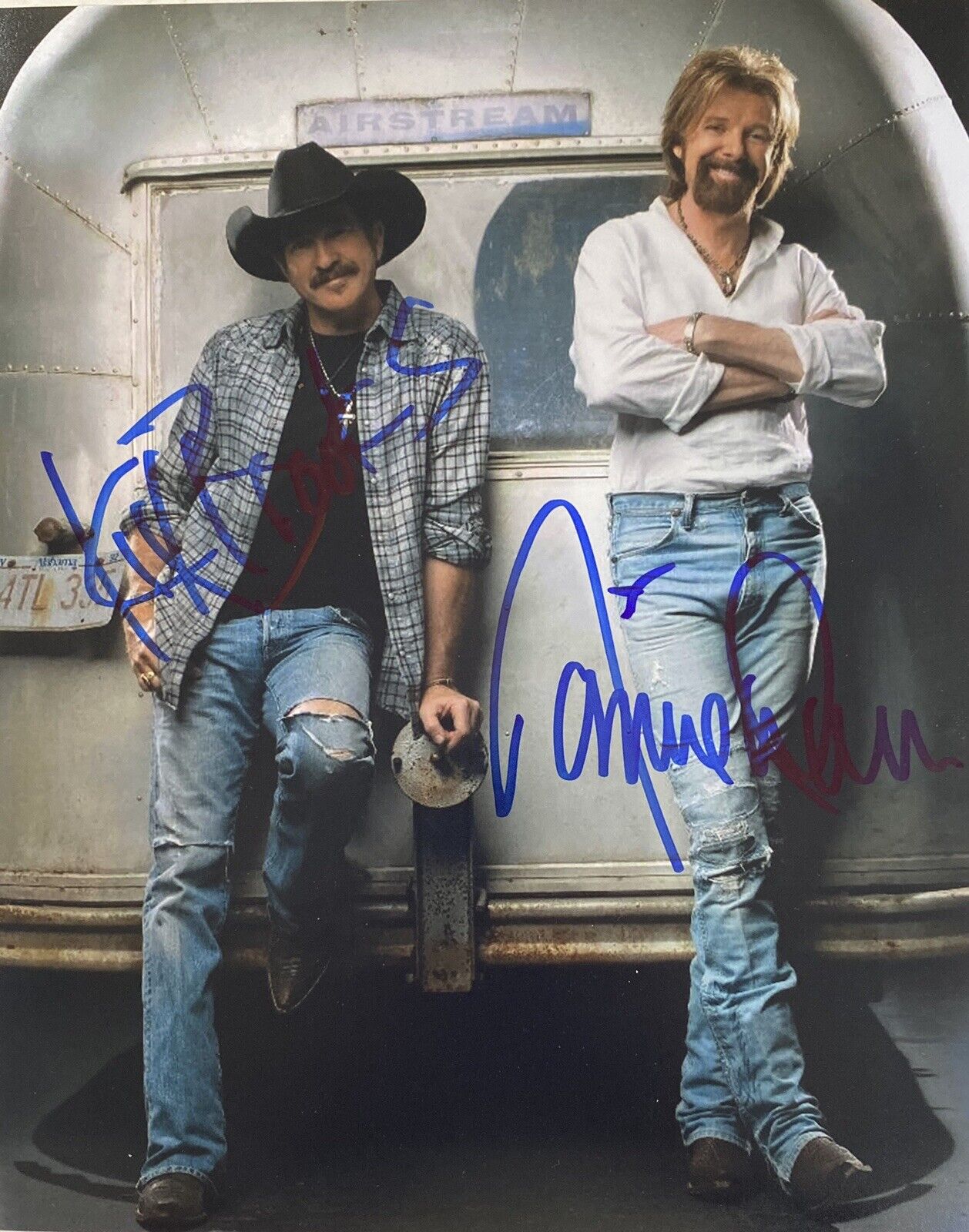 Brooks And Dunn signed Autographed 8x10 Color Photo Poster painting