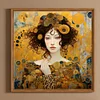 Diamond Painting -DIY Round Drill Art Nouveau Style Girl(40x40cm)