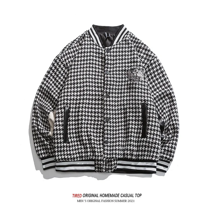 Letterman Jacket Outfit Senior Jackets Varsity Baseball Coat Workwear Jacket Men's Loose Casual Jacket Men