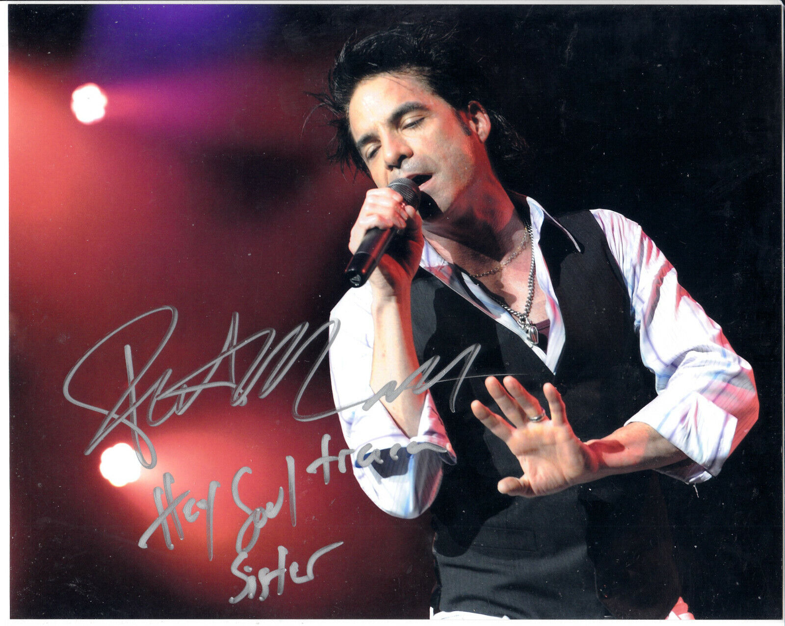 Pat Monahan lead singer musician group Train Autograph Signed 8x10