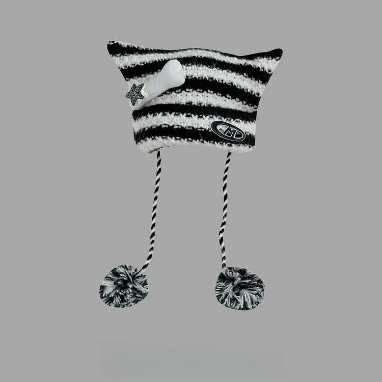 K-pop Star Style Cute Cat Ear Beanie  weebmemes