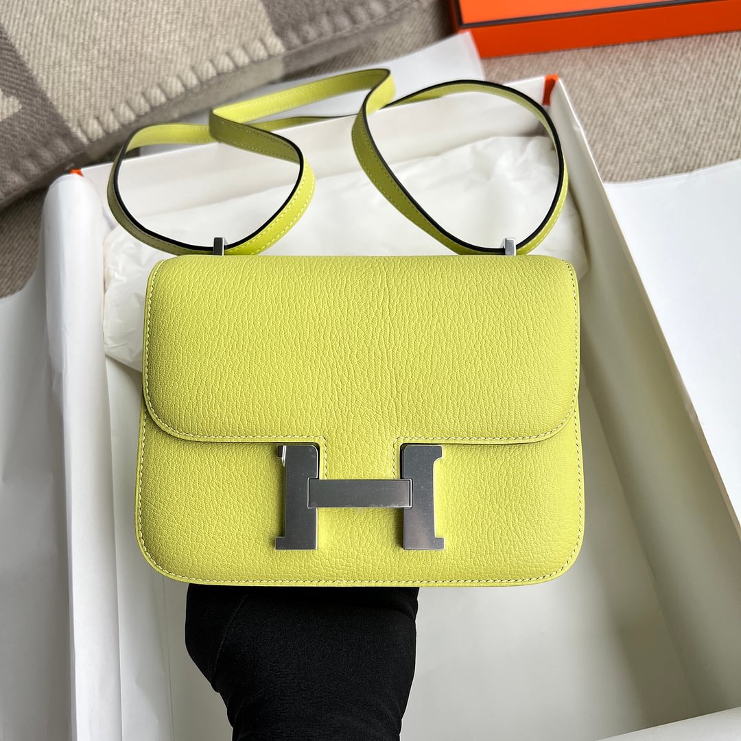 Constance 18CM Chevre goatskin 9RLime PHW