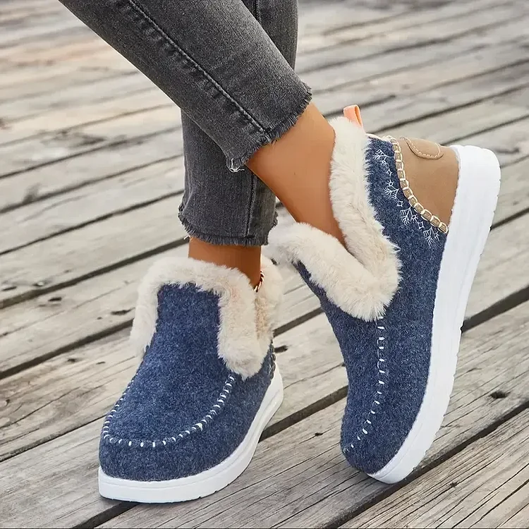 Orthopedic Winter Wool Snow Boots Cozy Winter Slipper