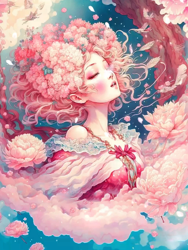 Butterfly Angel Girl 40*50CM(Canvas) Full Round Drill Diamond Painting gbfke