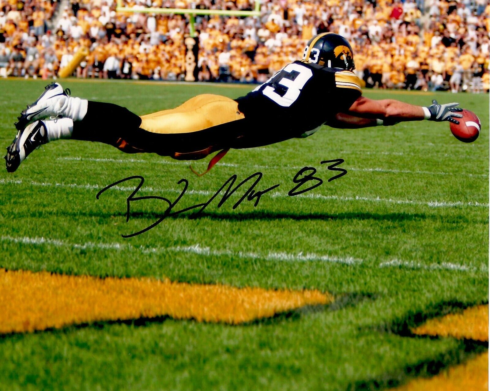 Brandon Myers autographed signed 8x10 Photo Poster painting NCAA Iowa Hawkeyes