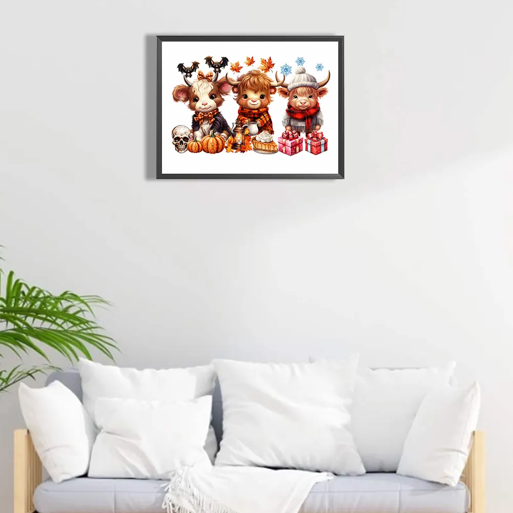 Diamond Painting - Full Round Drill - Halloween Yak(Canvas|40*30cm)
