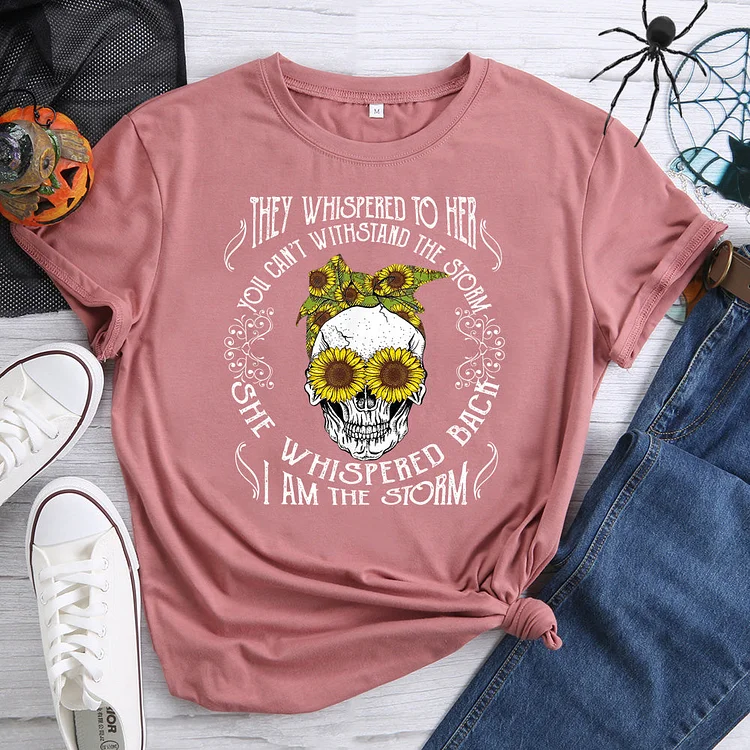 Skull Sunflower loves T-Shirt-07246